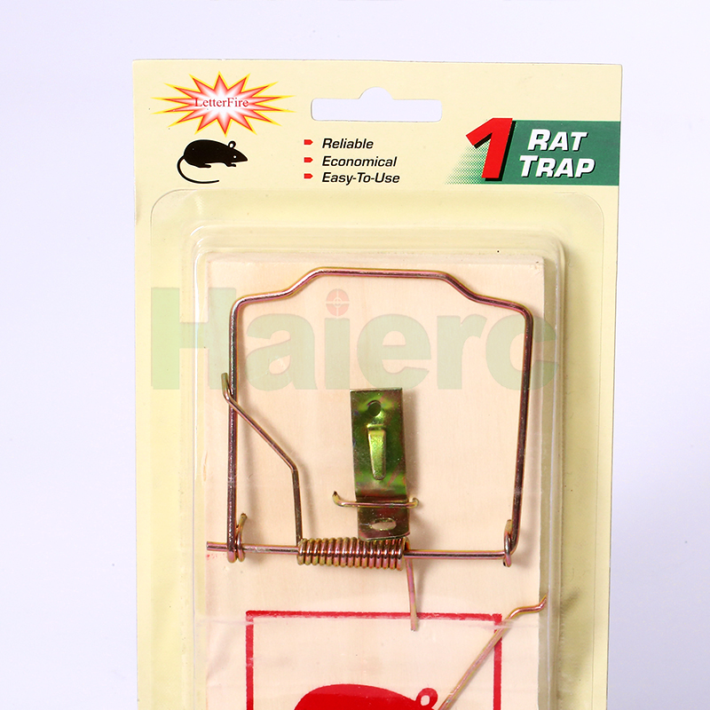 Haierc Reusable Wooden Rat Snap Trap Quick Rodent Killer Spring Mouse Trap HC2217BM-2