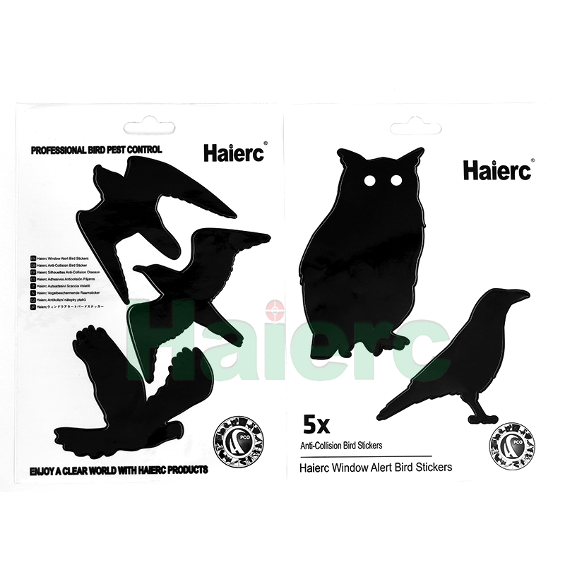 Haierc Птичьи наклейки для окон, наклейки для окон для птиц, птичьи оконные дефлекторы HC1636