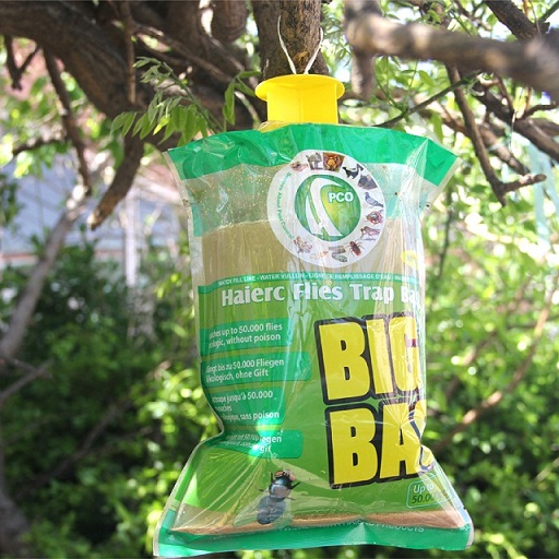Haierc Disposable Big Fly Trap Bag HC4215B, Fly Pest Control, Flies Killer Bottle