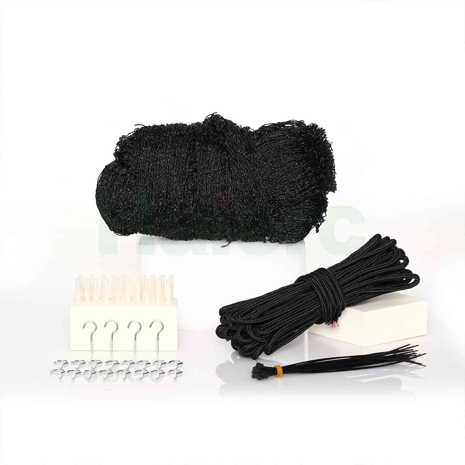 Haierc protect safety cat fall home netting black woven mesh cat net